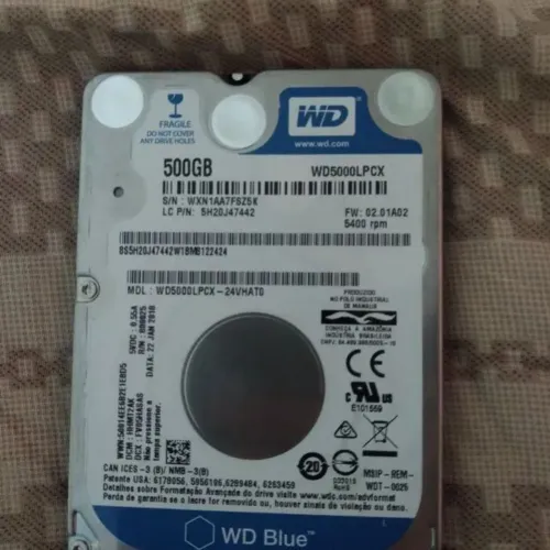 HD de 500gb novo
