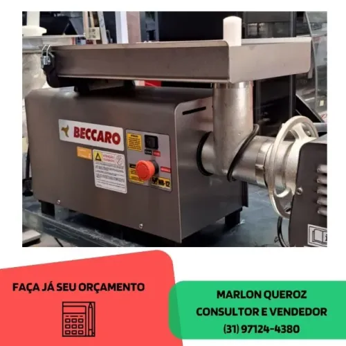 Moedor de Carne Beccaro Bivolt Inox