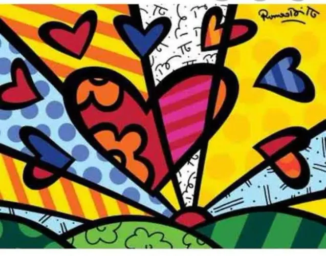 Quadro tela impressa Romero brito