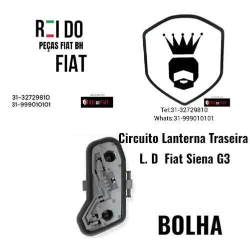 Circuito da lanterna Siena Bolha g3 semi nova original