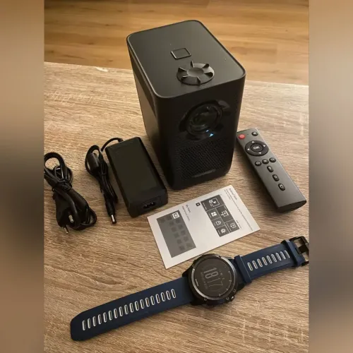 Projetor Smart Hongtop Max/Android 10/3500 lumens/1080p/Espelhamento/Bluetooth/Wifi/Usb/