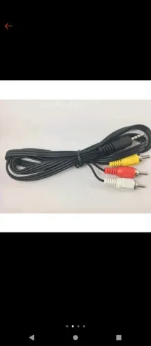 Cabo de áudio 3 RCA para P3