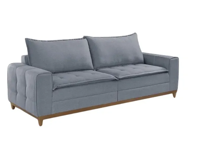 Sofá 2 lugares Living Decor 2.00m Linho l65