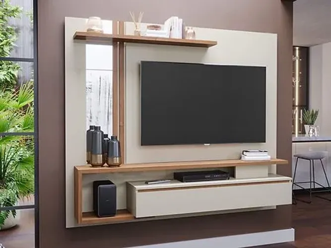 Painel Treviso 100% MDF, Espaço para Tv ate 60" - Permobili
