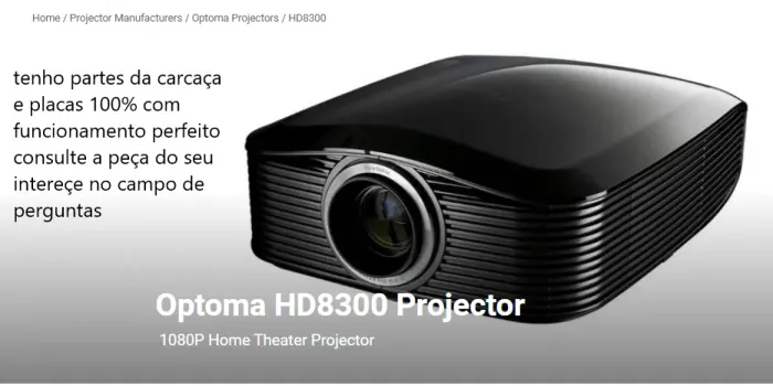 peças para projetor optoma hd8300