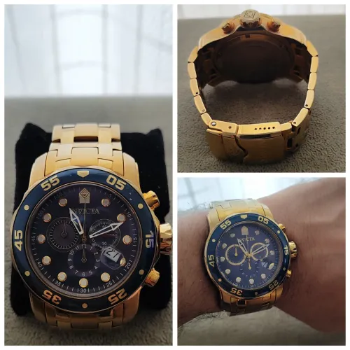 Relógio Invicta Masculino Dourado