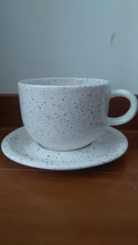 Xícara tigela de porcelana para sopa e cereal