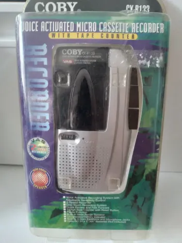 Gravador de Microcassete COBY CX-R133 - Voz Ativada