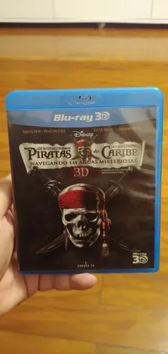 TROCO OU VENDO BLU-RAY 3D PIRATAS DO CARIBE NAVEGANDO EM ÁGUAS MISTERIOSAS 