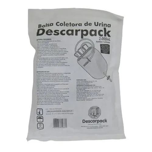 Bolsa Coletora De Urina Descarpack 2 Litros
