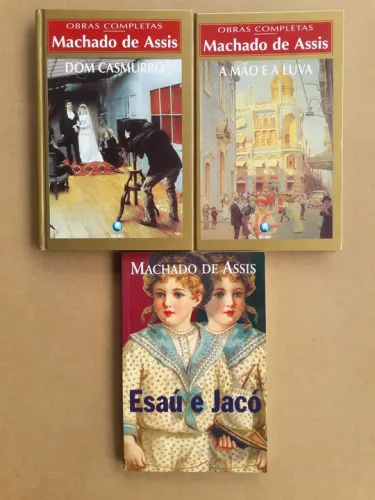 Livros de Machado de Assis - Dom Casmurro - A Mão e a Luva - Esaú e Jacó