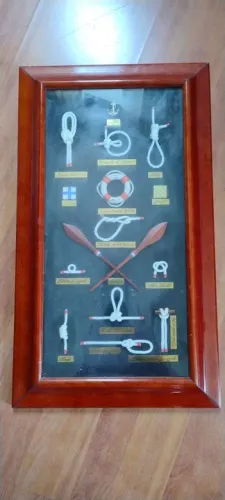 Quadro Decorativo com Nós de Corda Marítima