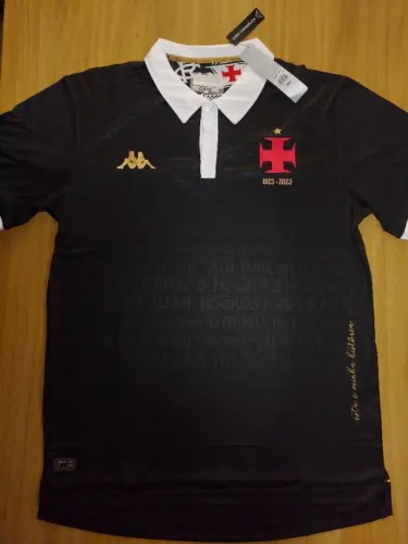 Camisa Vasco III 23/24 Kappa - Edição Especial 100 anos Camisas Negras