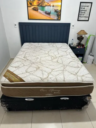 Cama box casal com base baú