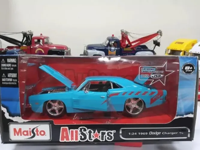 Miniatura Dodge Charger Rt 1969 1/24 Allstars #2e15