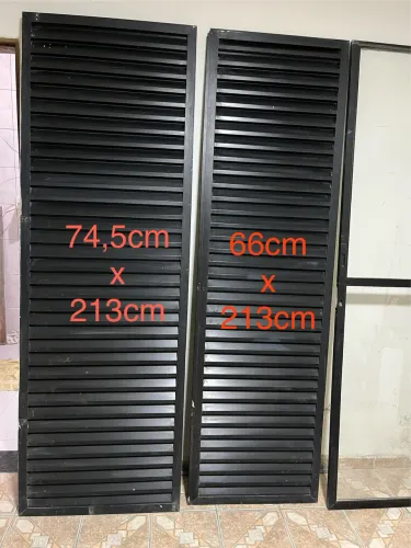 Porta de alumínio de correr