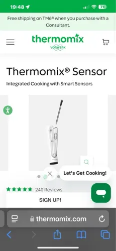 Sensor de Temperatura Thermomix® para Cozinhar com Inteligência