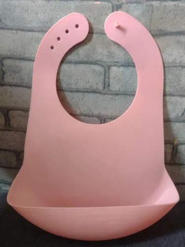 Babador silicone Philips avent rosa 