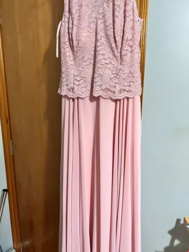Vestido de festa rosê