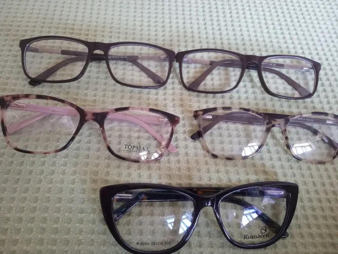 5 Armações de Óculos - Diversos Modelos em acetato.