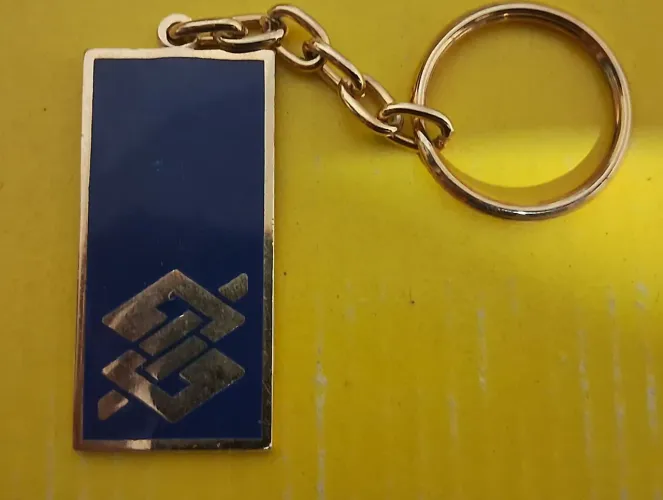 Antigo Chaveiro Banco do Brasil ainda novo item de colecionador 