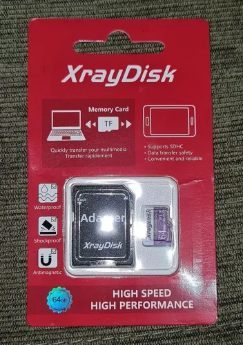 Cartão Micro SD 64 Giga XrayDisk Rocho