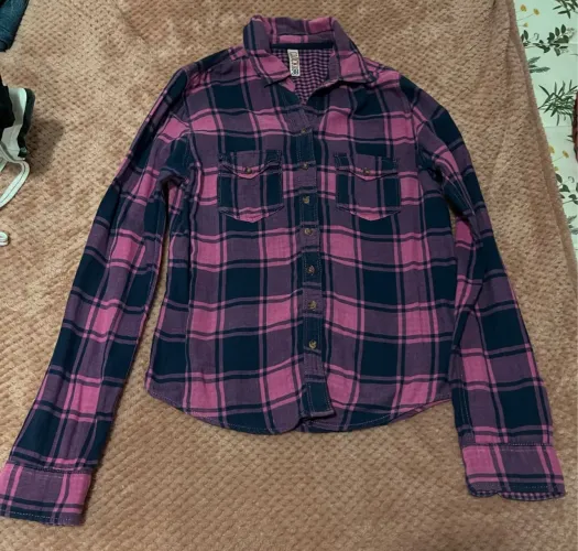 Camisa xadrez feminina - Tamanho 38