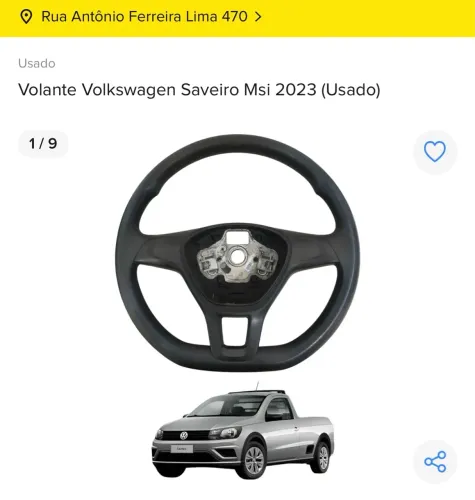 Volante Saveiro Msi 2023