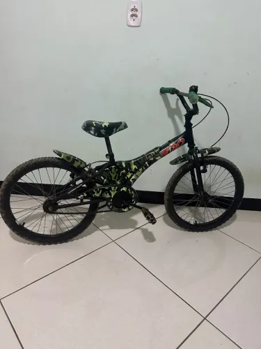 Bicicleta Groove T20 Aro 20 Verde Camuflada