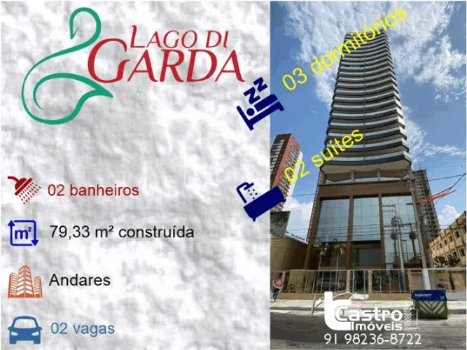 Entrega imediata LAGO DI GARDA . 3/4. 2 Suítes. 1 Vaga. G.A184