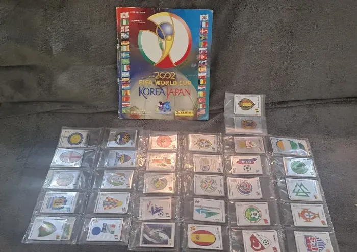 Set completo (figurinhas soltas pra colar) copa do mundo de 2002