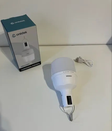 Lâmpada portátil e recarregável USB 18W