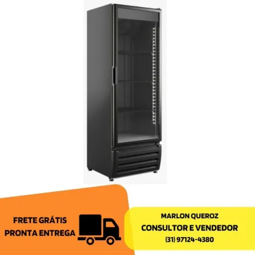 Cervejeira 500 Litros Porta de Vidro com Iluminação Braslar