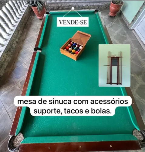 Mesa de Sinuca Completa com Acessórios