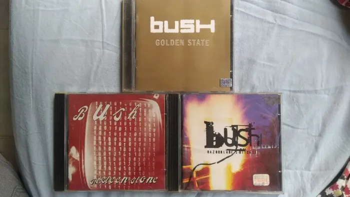 Bush 3 cds sixteen stone, golden state e razorblade suitcase