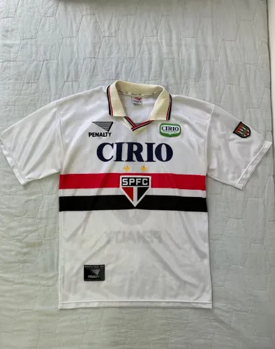 Camisa São Paulo FC Home Adidas Branca Cirio 1998 - ORIGINAL DE ÉPOCA