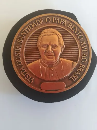 Medalha Comemorativa Visita Papa Bento XVI ao Brasil
