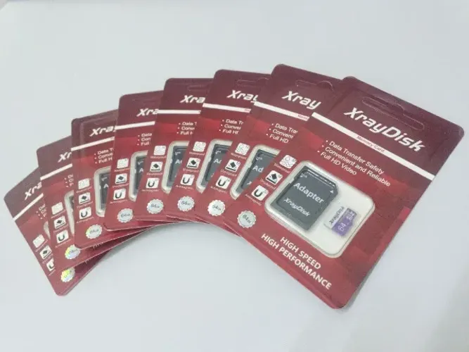(3 por 250) Cartão SD 128GB C10 4K Xraydisk + Adaptador (p Drone Camera Console)