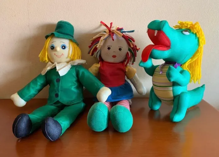 Pelúcias antigas sítio do pica pau amarelo 