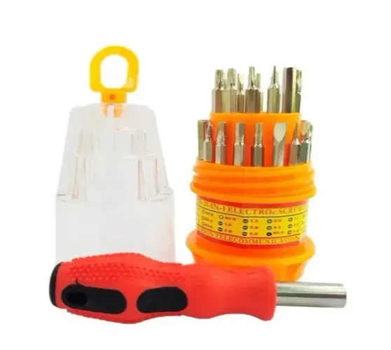 Kit Jogo Ferramenta 31 Peças Chaves Alen Torx Fenda Philips