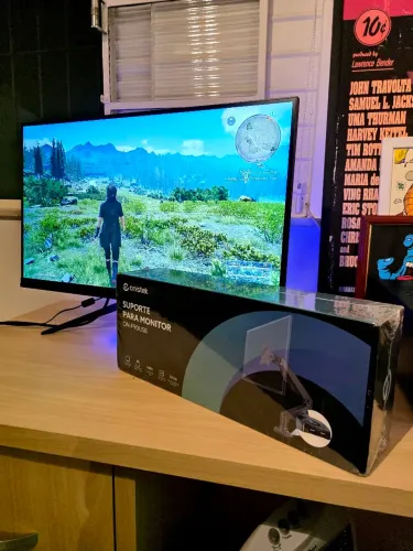 Monitor Gamer Ozone 27" QHD LED, 144 Hz BRINDE SUPORTE ARTICULADO F90 NUNCA USADO LACRADO