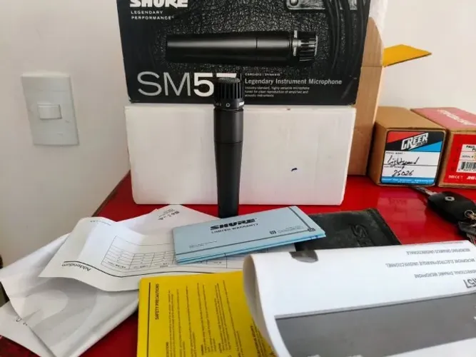 Microfone Shure Sm57 Original na caixa zero