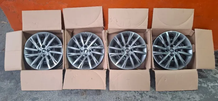 Jogo de Rodas e Calotas Aro 16 Novas Originais Fiat Pulse_Aceito Cartão
