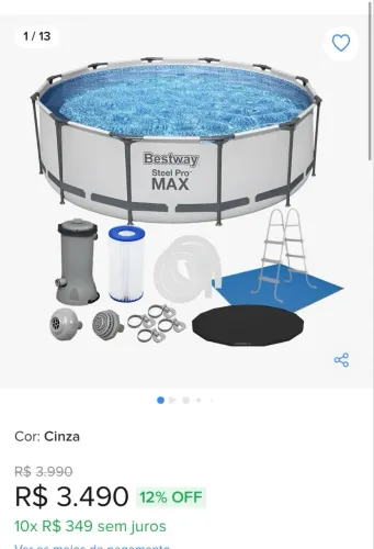 Piscina 9.500 litros