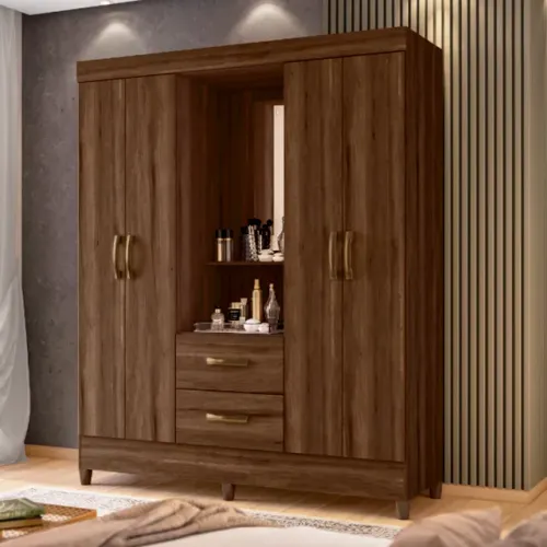 Guarda Roupa Casal 4 Portas