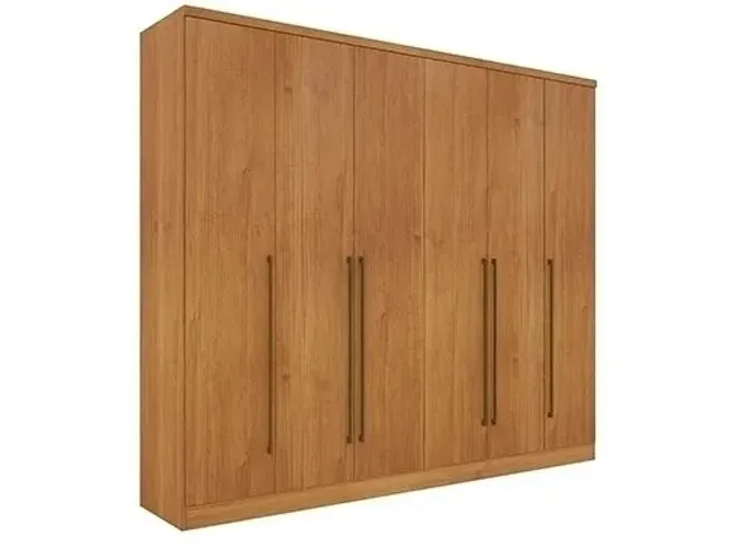 Guarda-Roupa Amadeirado 6 Portas