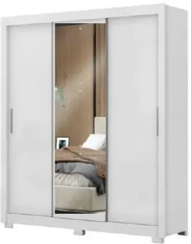 Guarda Roupa 3 Portas 4 Gavetas com Espelho Novo promoção