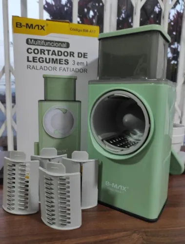 Ralador Fatiador Multifuncional de Legumes B-MAX 3 em 1