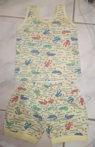 Conjunto pijama para Bebê - Crocodilos