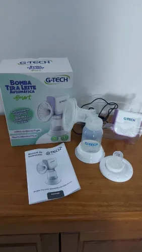 Kit extrator GTECH bomba leite materno e potes de armazenamento